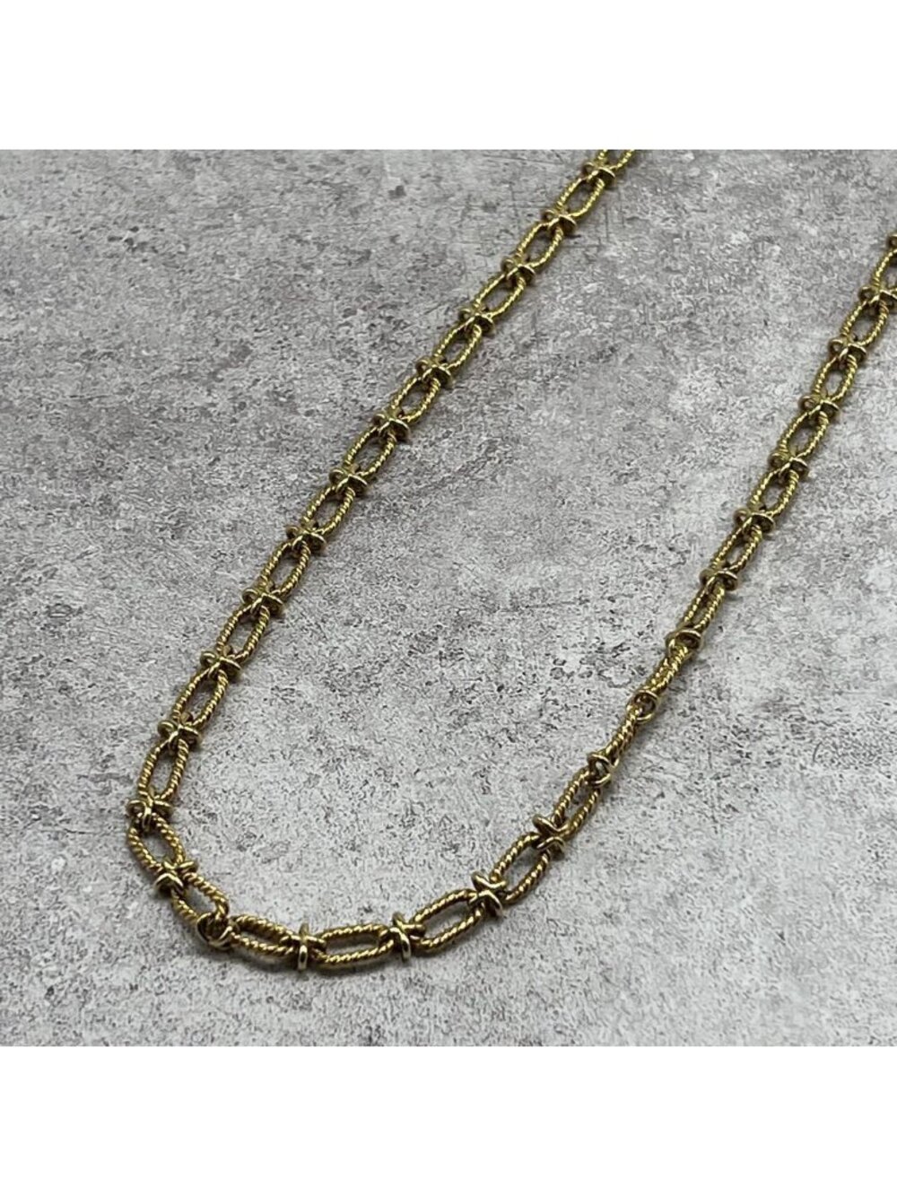 Tiffany & Co Twisted Rope Cross Necklace 14k